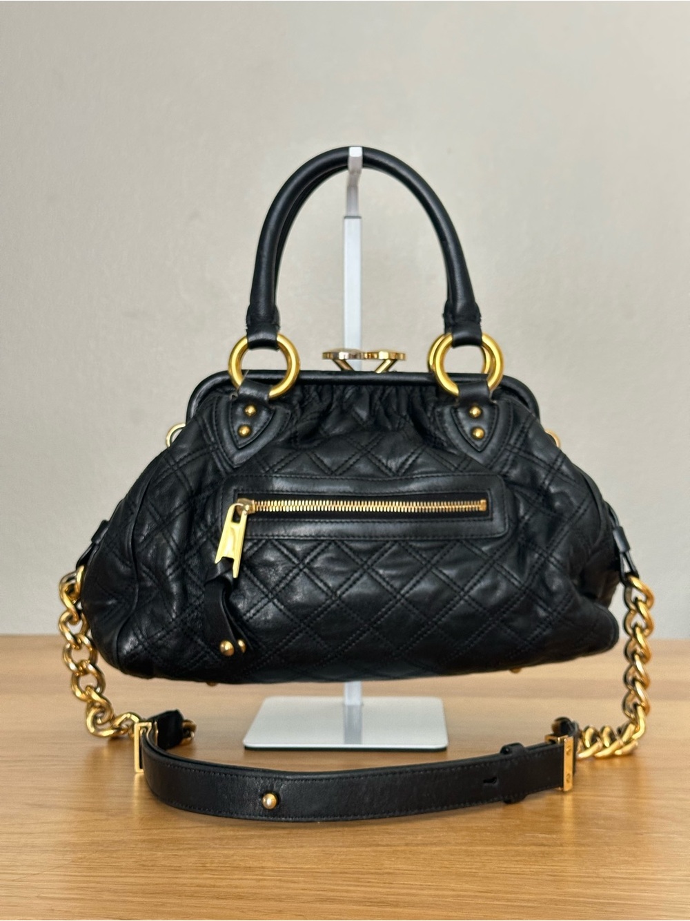 Marc Jacobs Quilted Leather Stam Bag